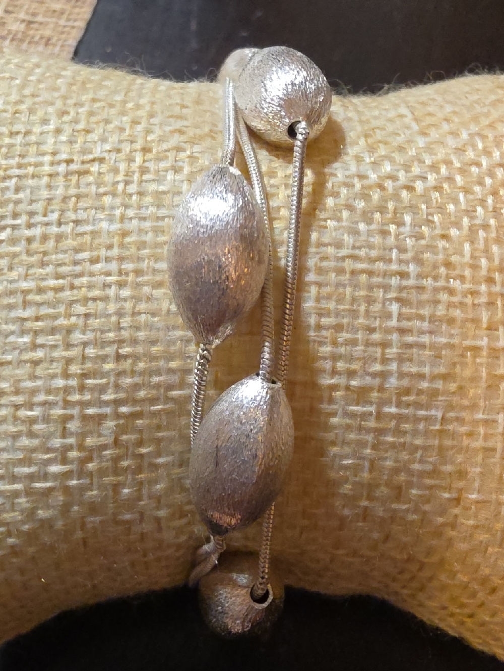 Sterling Silver Bead Adjustable Bracelet - Elegant Women’s Jewelry